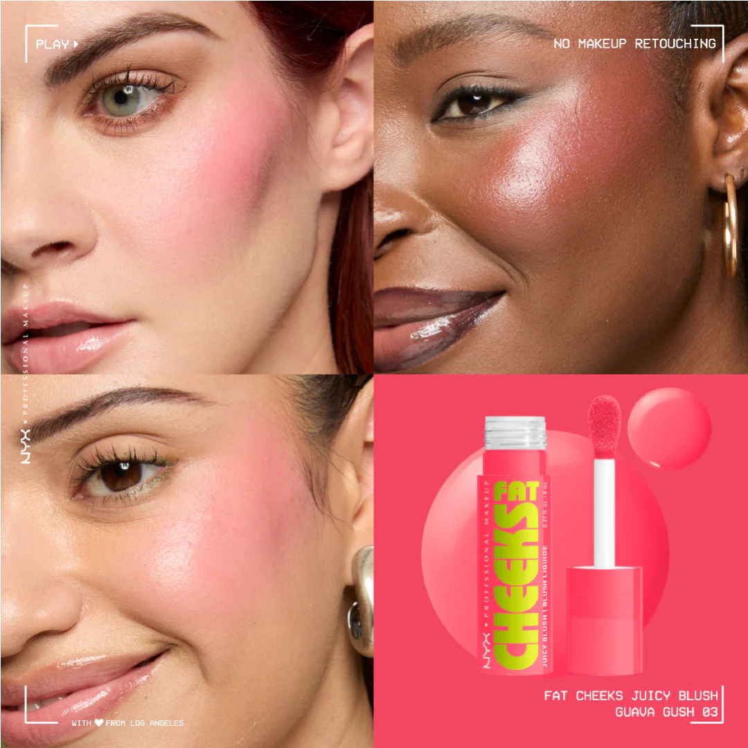NYX Professional Makeup Fat Cheeks Juicy Blush, Liquid Blush, 12 HR Wear, Product Does Not Fade - Image 14
