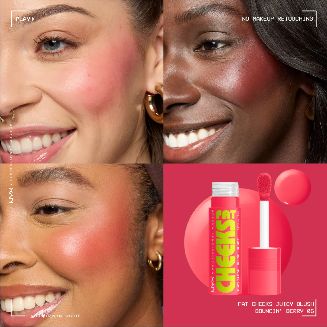NYX Professional Makeup Fat Cheeks Juicy Blush, Liquid Blush, 12 HR Wear, Product Does Not Fade - Image 18
