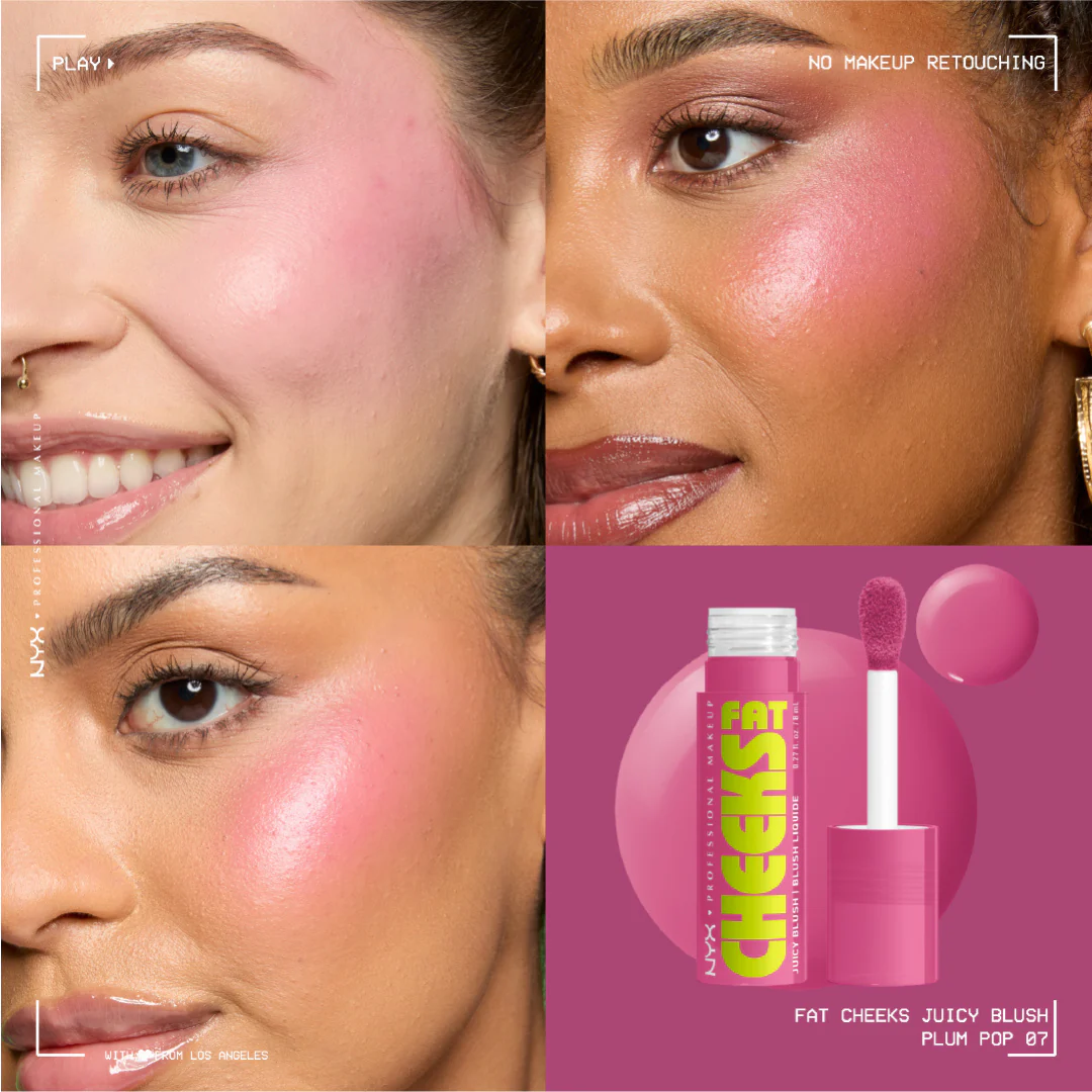 NYX Professional Makeup Fat Cheeks Juicy Blush, Liquid Blush, 12 HR Wear, Product Does Not Fade - Image 26
