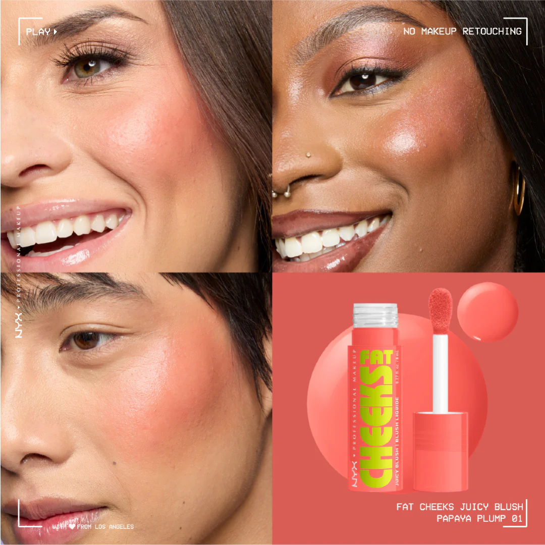NYX Professional Makeup Fat Cheeks Juicy Blush, Liquid Blush, 12 HR Wear, Product Does Not Fade - Image 30