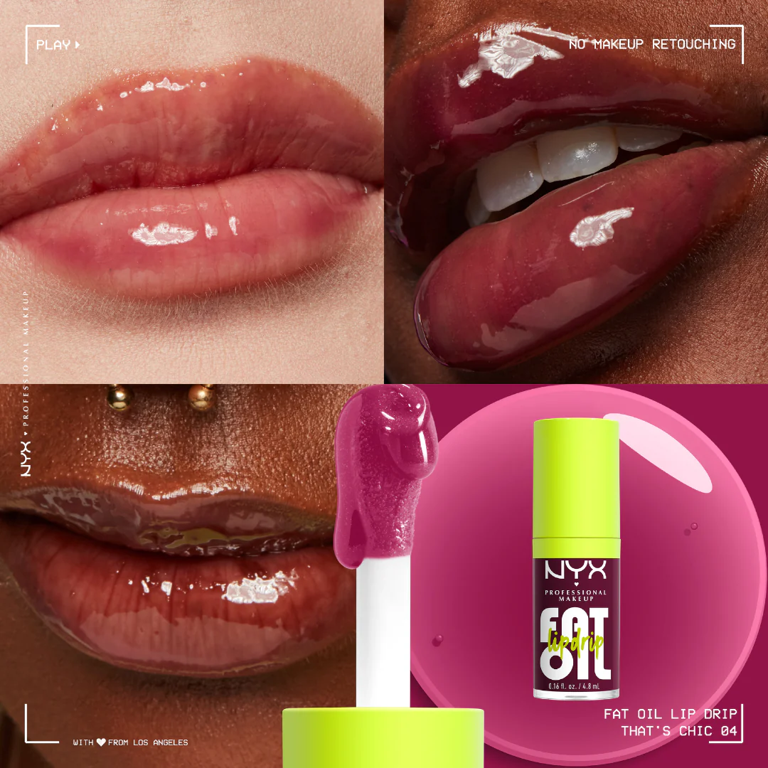 NYX Professional Makeup Fat Oil Lip Drip, Moisturizing, Shiny, Vegan Tinted Lip Gloss, Non-Sticky Finish, 12H Hydration, Squalane, Raspberry and Cloudberry Oils - Image 12