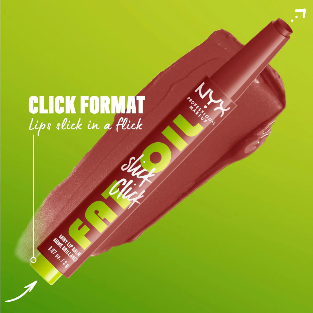 NYX Professional Makeup Fat Oil Slick Click Shiny Lip Balm - Image 4