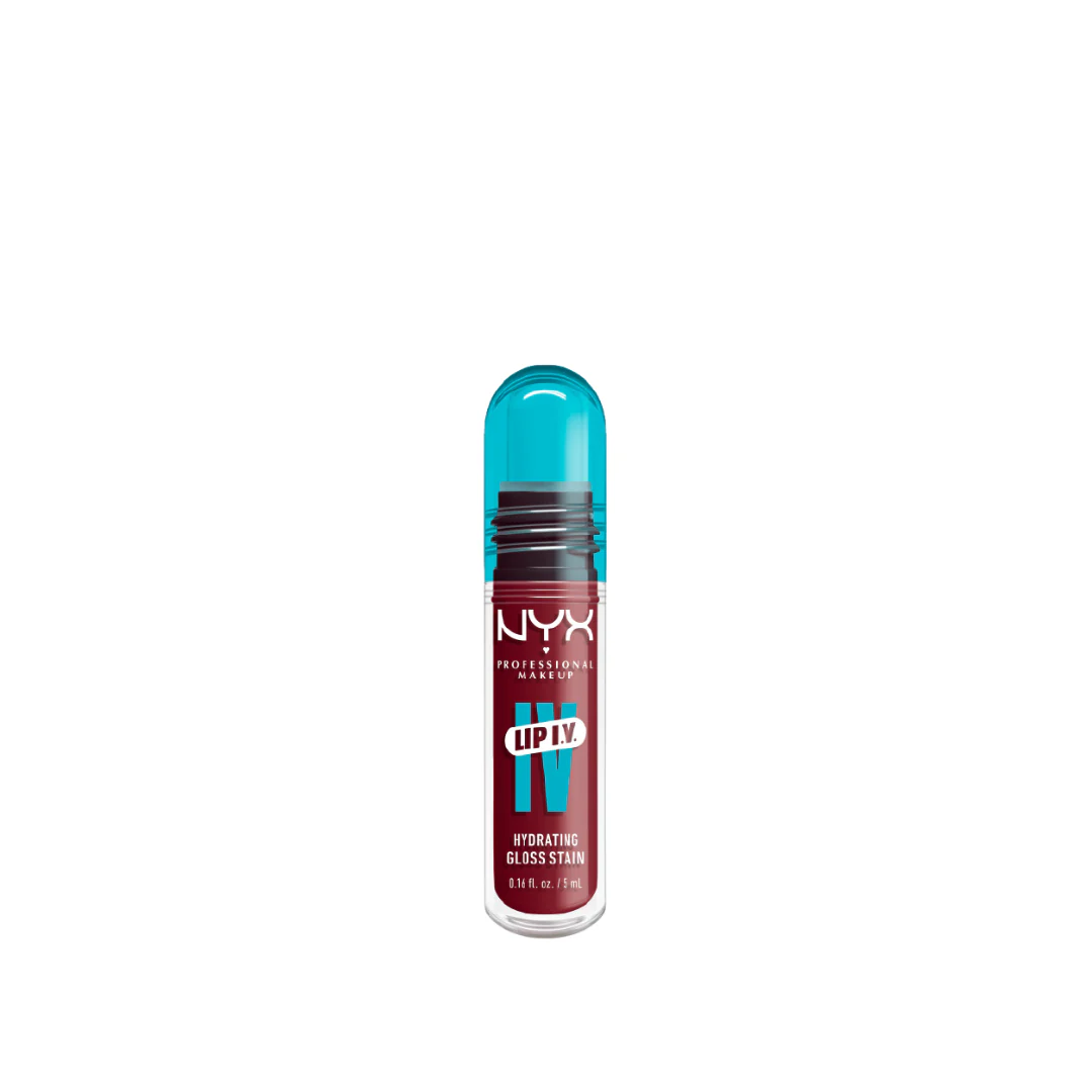 NYX Professional Makeup Lip IV Hydrating Gloss Stain, Lip Gloss, Up to 12HR Hydration, High Pigment, Wet Shine Finish