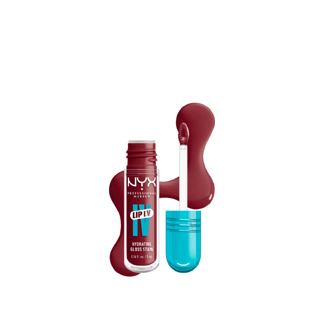 NYX Professional Makeup Lip IV Hydrating Gloss Stain, Lip Gloss, Up to 12HR Hydration, High Pigment, Wet Shine Finish - Image 2