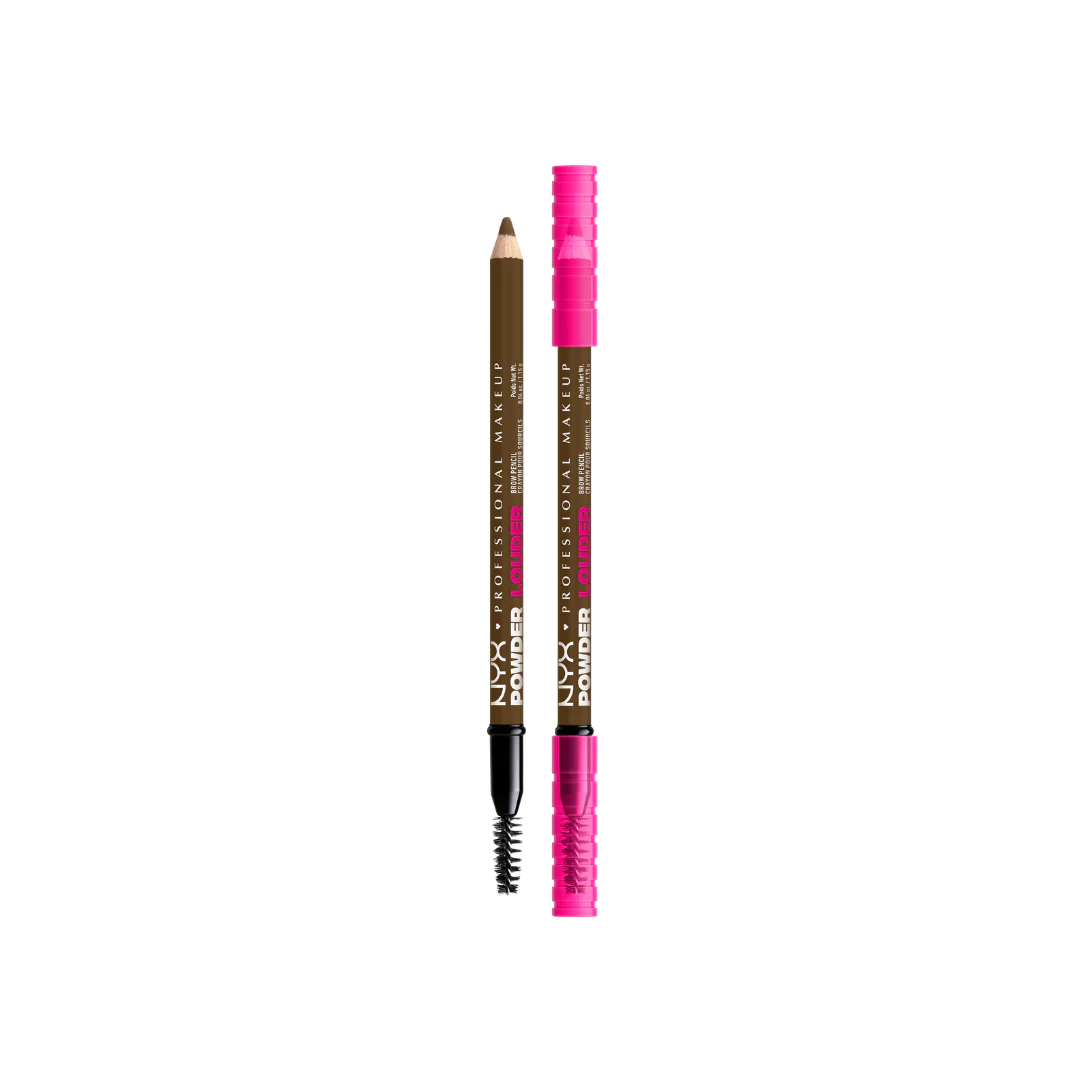 NYX Professional Makeup Powder Louder, Brow Pencil, 12HR Wear, Buildable Micro-Fibers