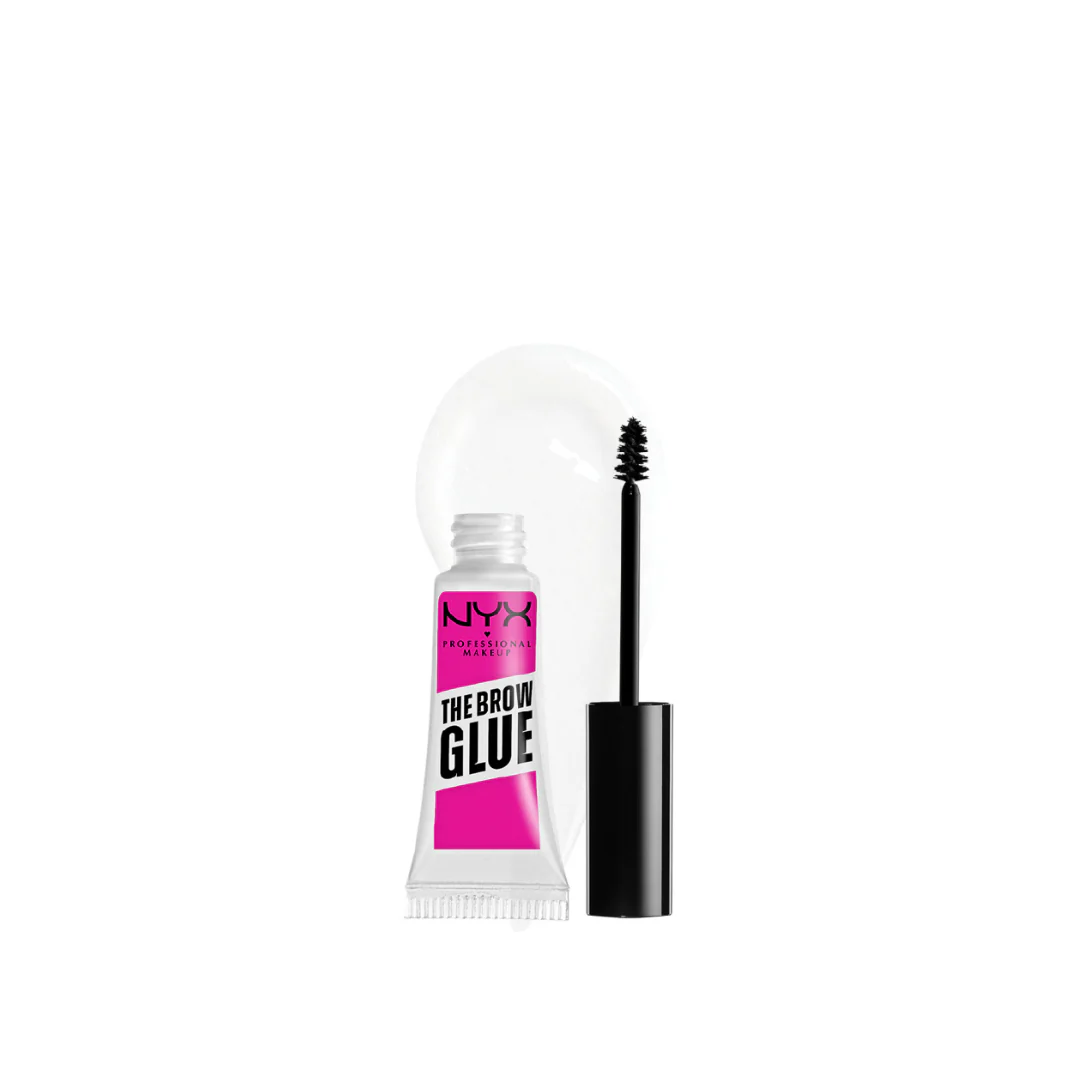 NYX Professional Makeup The Brow Glue Extreme Hold Eyebrow Setting Gel, 16 Hour Hold, Vegan Formula, Natural Finish, Brush Applicator - Image 2