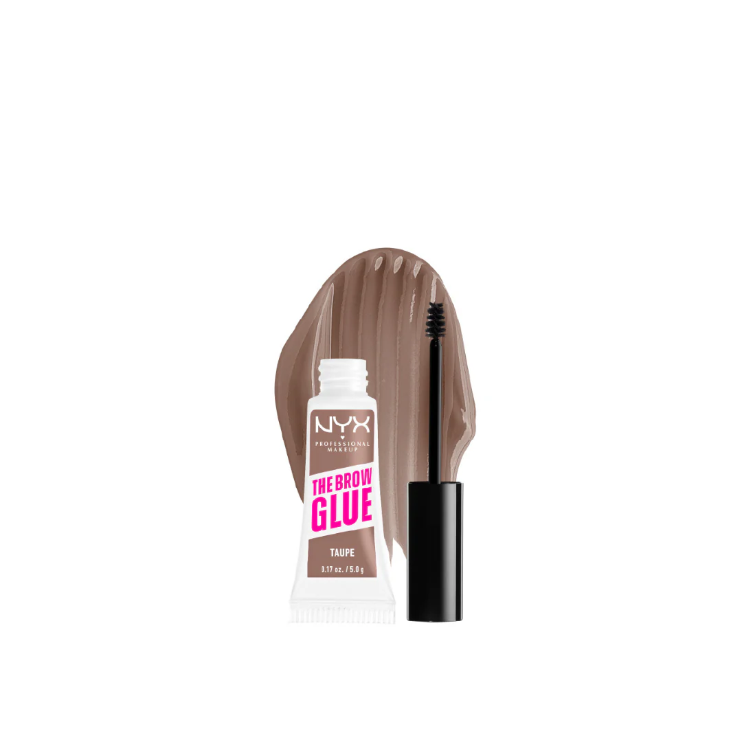 NYX Professional Makeup The Brow Glue Extreme Hold Eyebrow Setting Gel, 16 Hour Hold, Vegan Formula, Natural Finish, Brush Applicator - Image 4