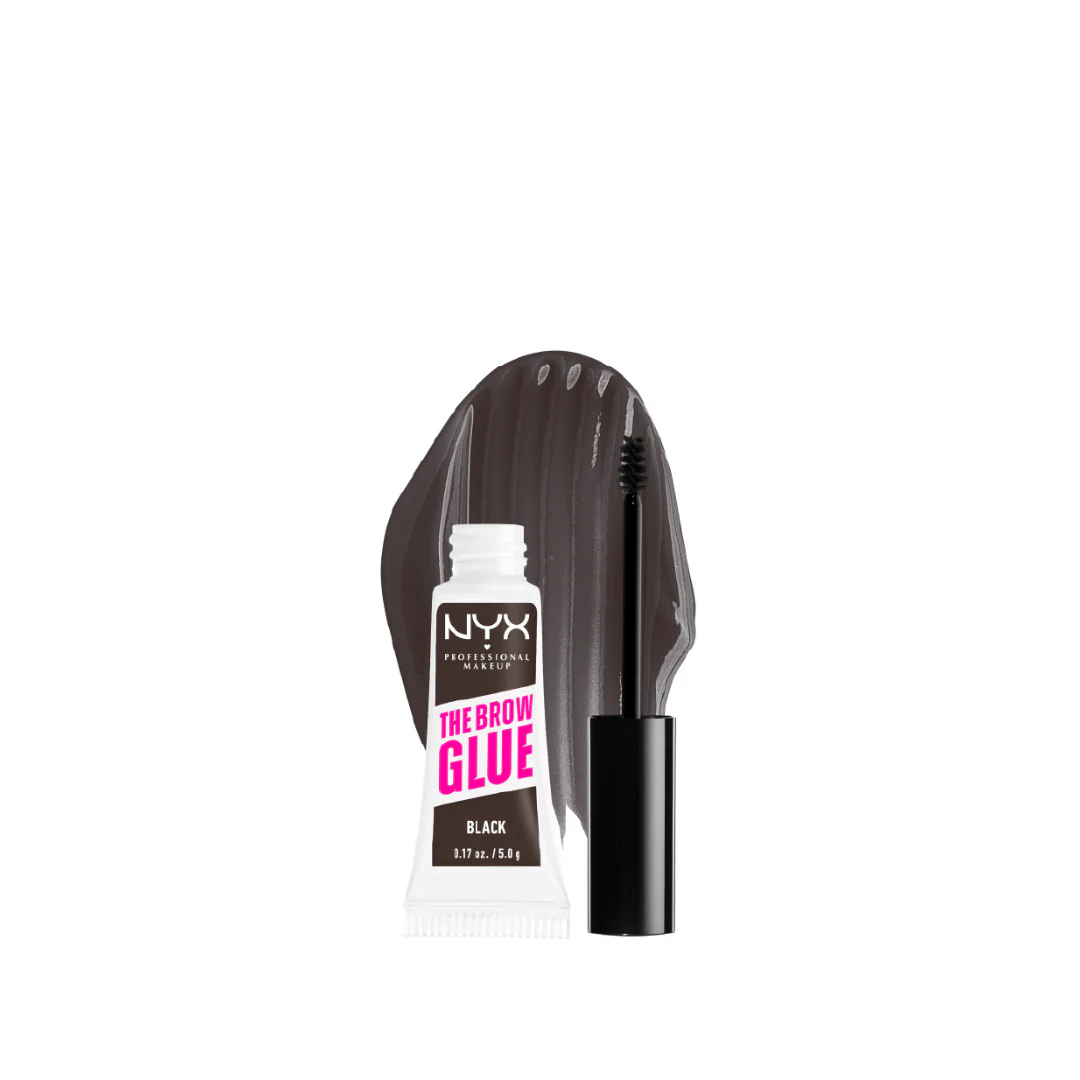 NYX Professional Makeup The Brow Glue Extreme Hold Eyebrow Setting Gel, 16 Hour Hold, Vegan Formula, Natural Finish, Brush Applicator - Image 8