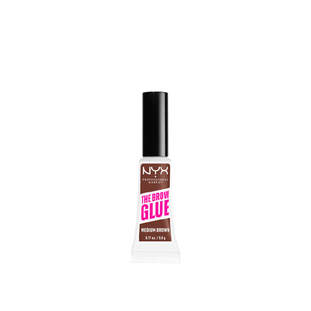 NYX Professional Makeup The Brow Glue Extreme Hold Eyebrow Setting Gel, 16 Hour Hold, Vegan Formula, Natural Finish, Brush Applicator - Image 9