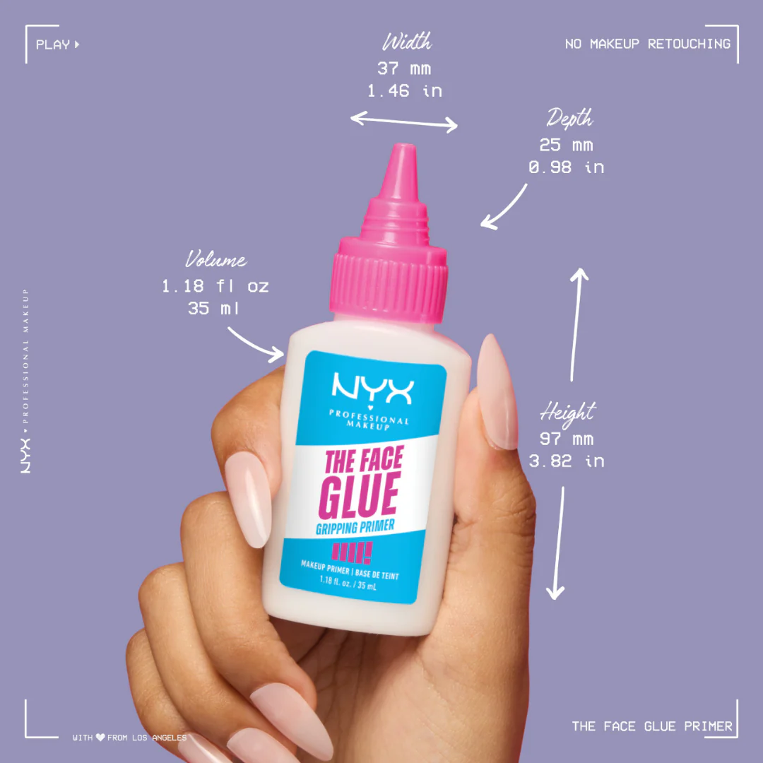 NYX Professional Makeup The Face Glue Primer, Gripping Primer, Up To 24 Hour Hydration, Up To 24 Hour Makeup Wear 35ml - Image 8