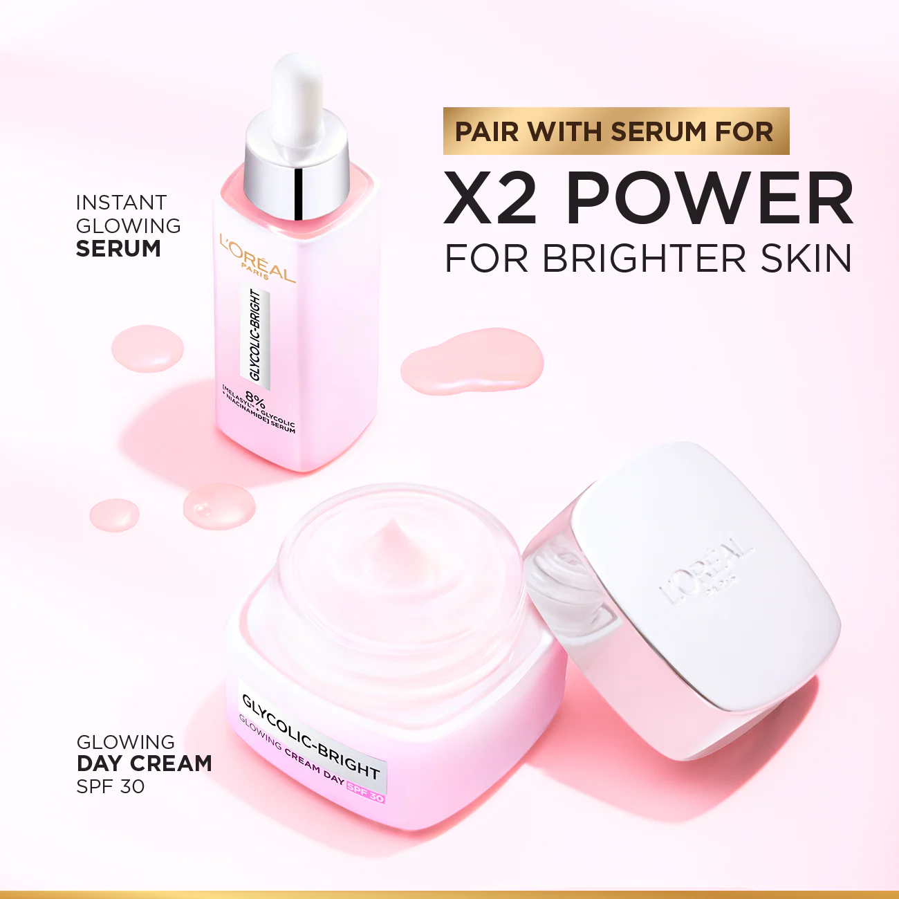 L’Oréal Paris Glycolic Bright Glowing and Brightening Day Cream with SPF30 to reduce dark spots 50 ml - Image 7