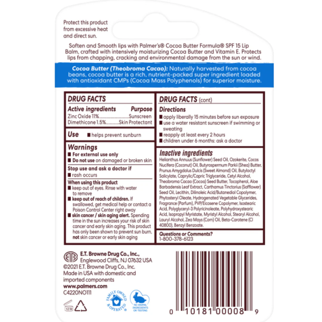 Palmer's Cocoa Butter Lip Balm SPF15 - Image 2