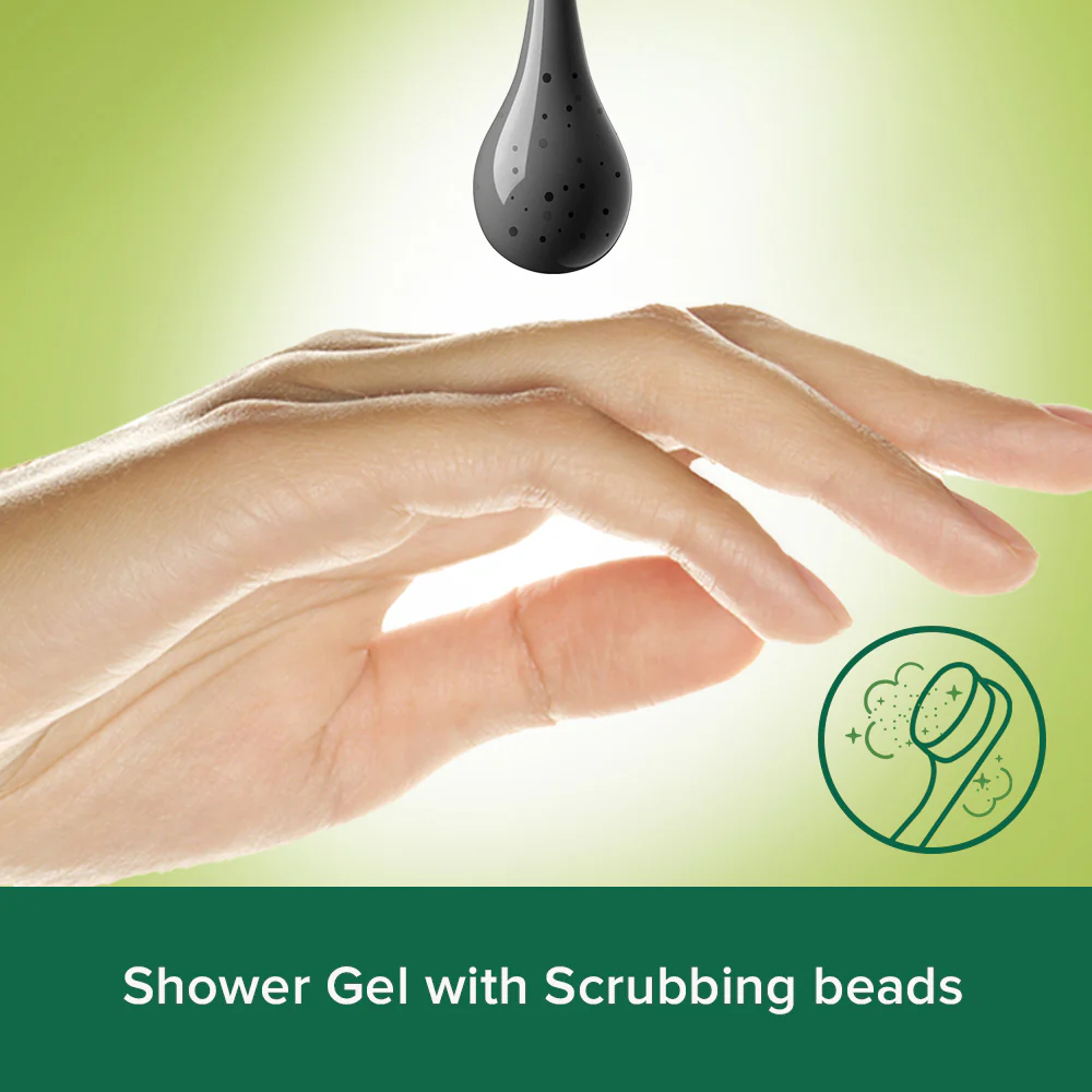 Palmolive Body&Mind Scrubbing Charcoal Beads & Mint Shower 500ml - Image 5