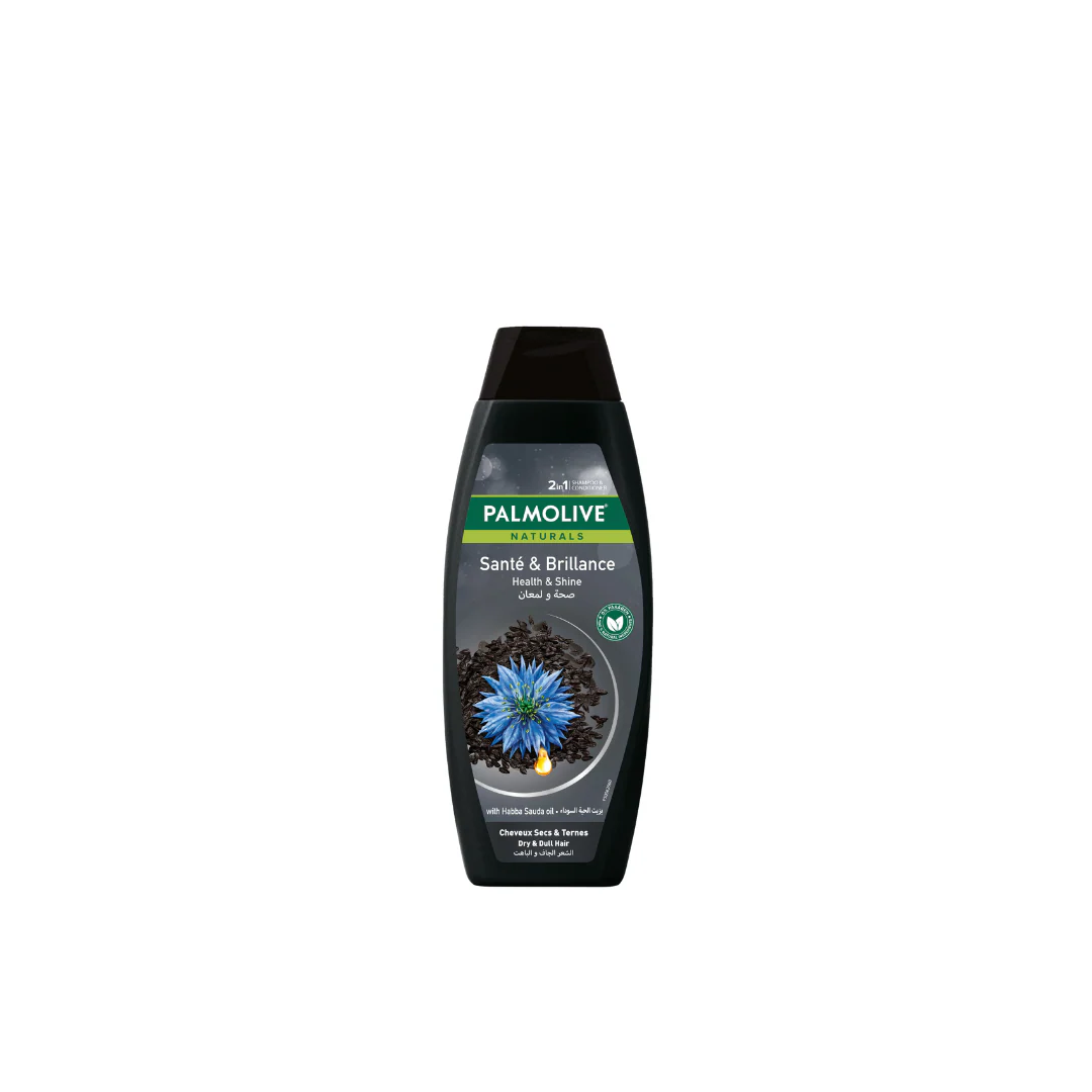 Palmolive Shampoo Health & Shine for Dry & Dull Hair with Habba Sauda Oil 380ml