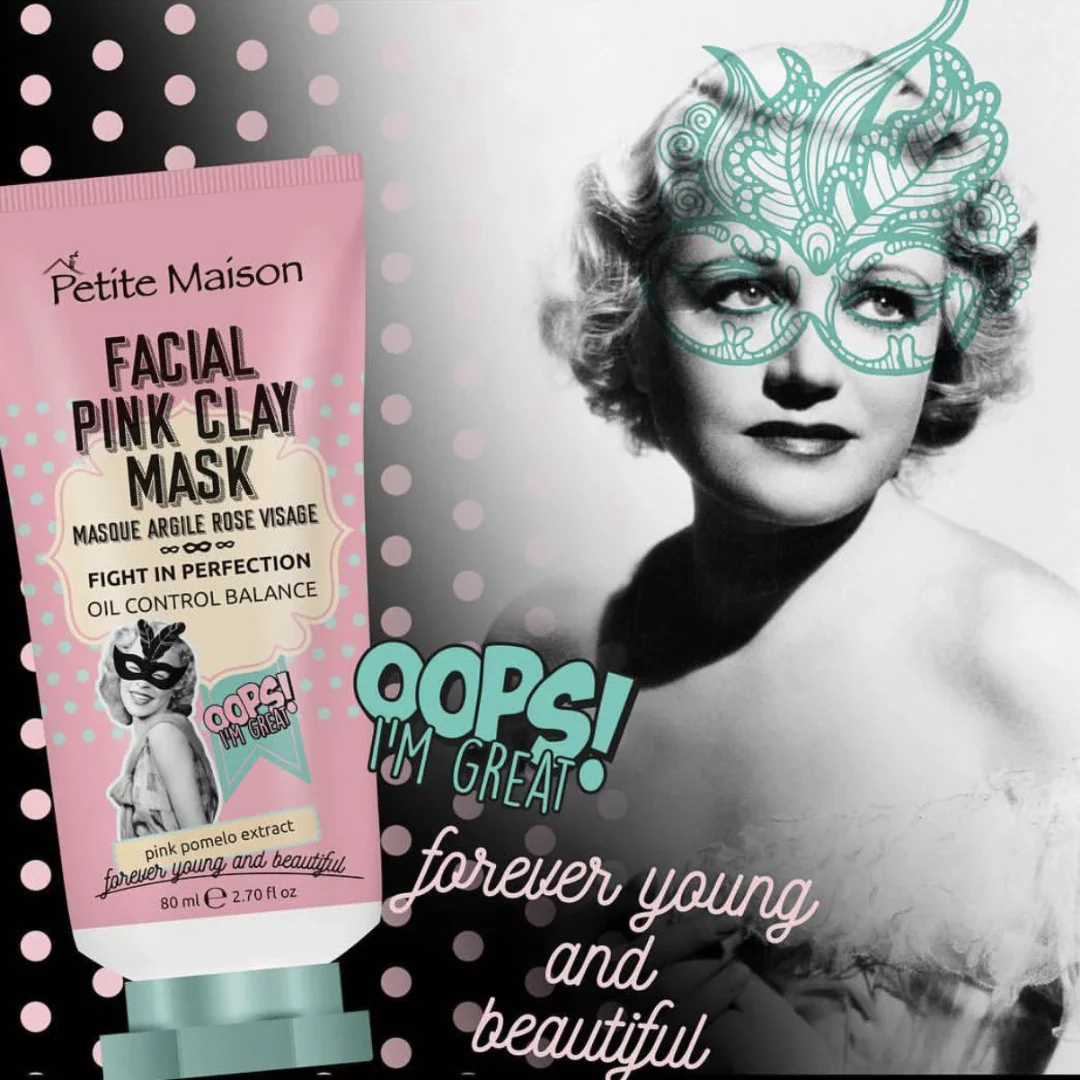 Petite Maison Facial Pink Clay Mask Brightening Bentonite Clay - Image 2