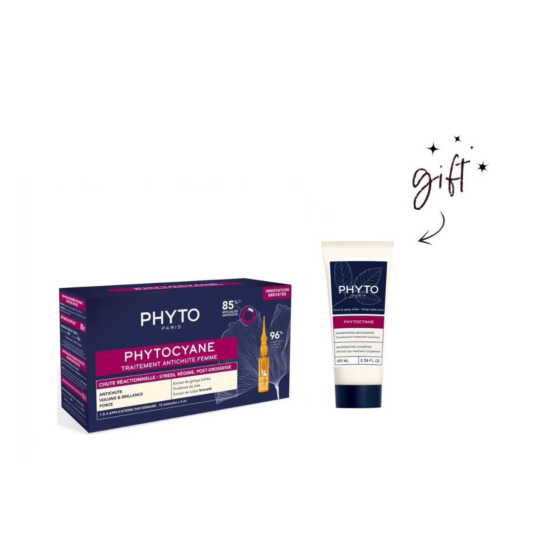 Phyto Cyane Reactional Hair Loss Set + Shampoo Women 100ml For Free