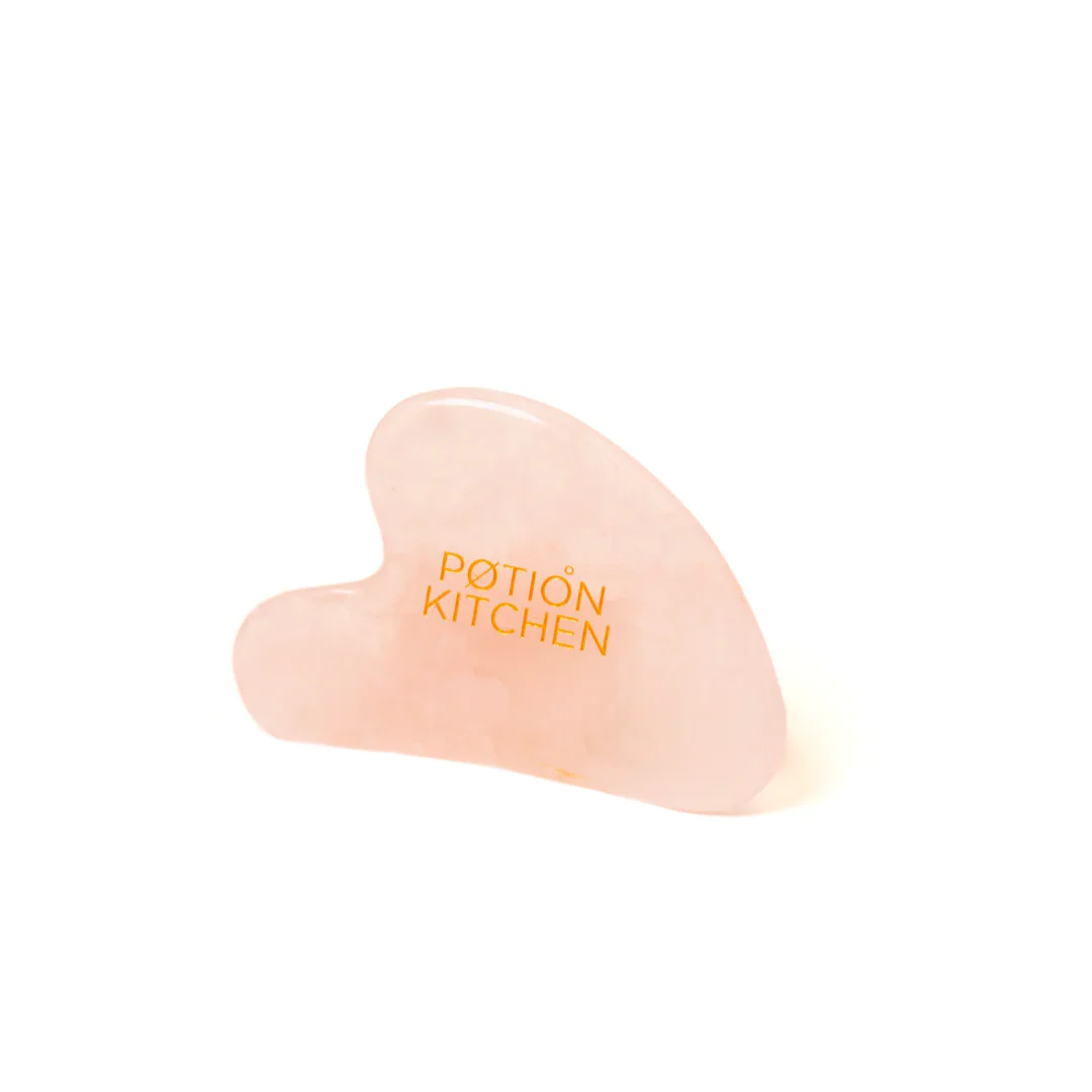Potion Kitchen Rose Quartz Gua Sha Massage Stone