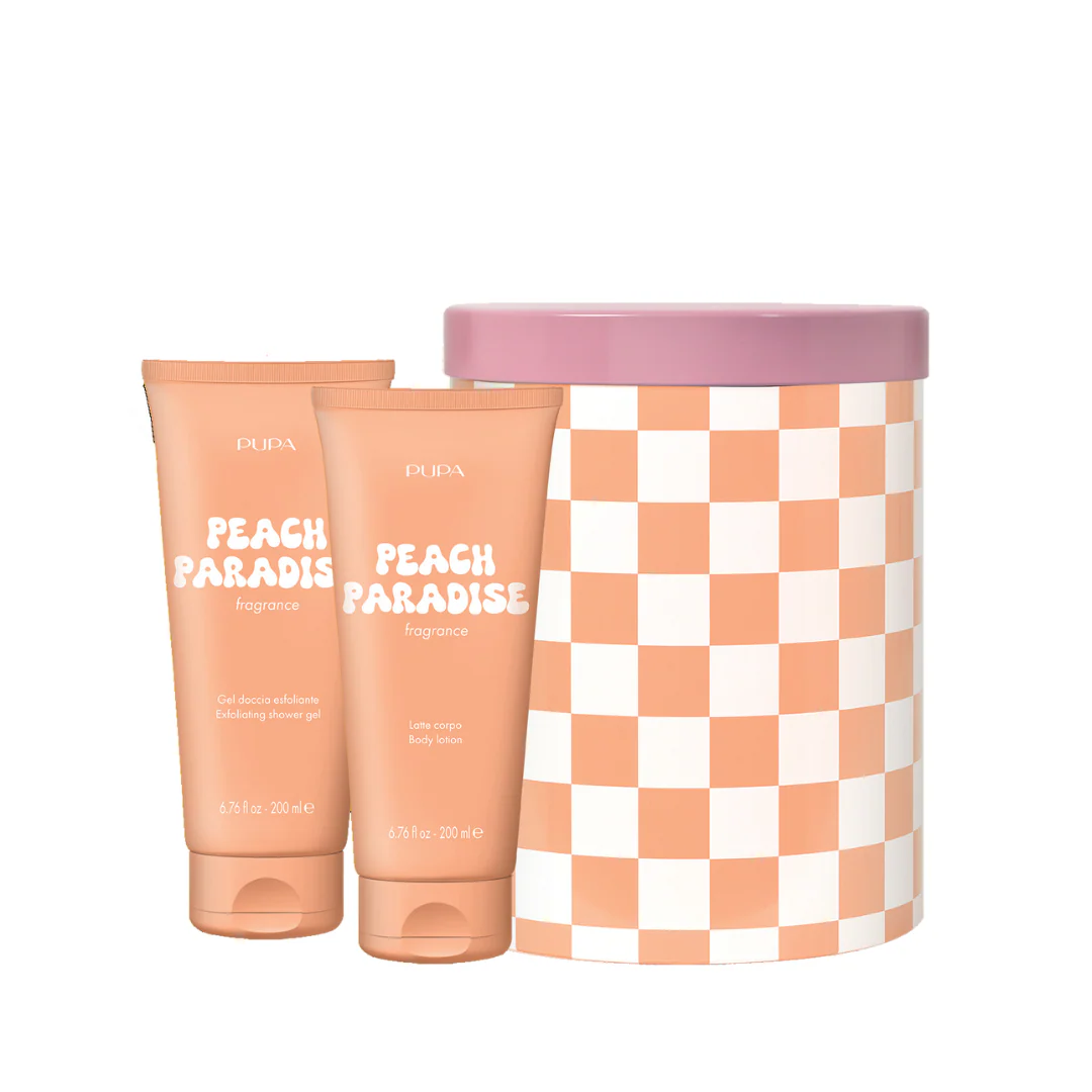 Pupa Milano Happy Box Exfoliating Shower Gel and Body Milk Set - Image 2