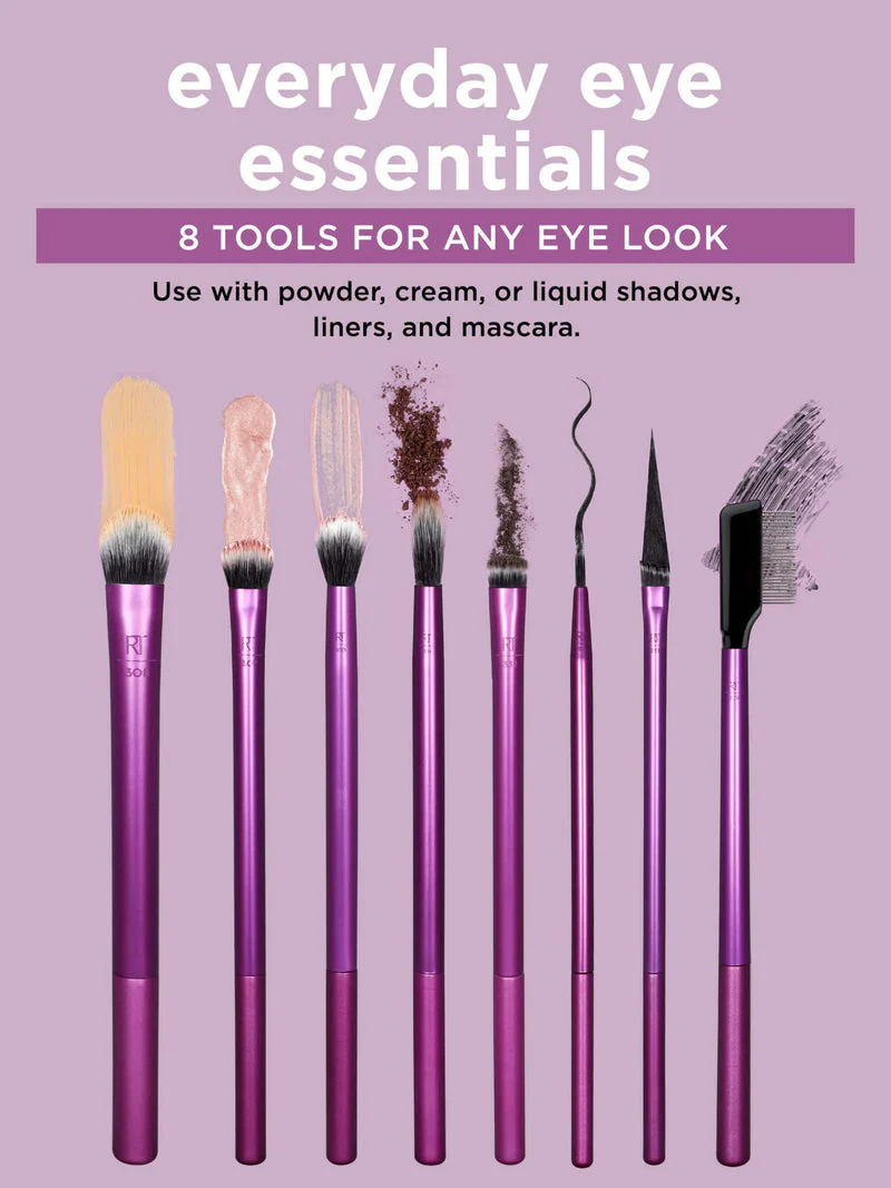 Real Techniques Everyday Eye Essentials Brush Kit (8) - Image 3