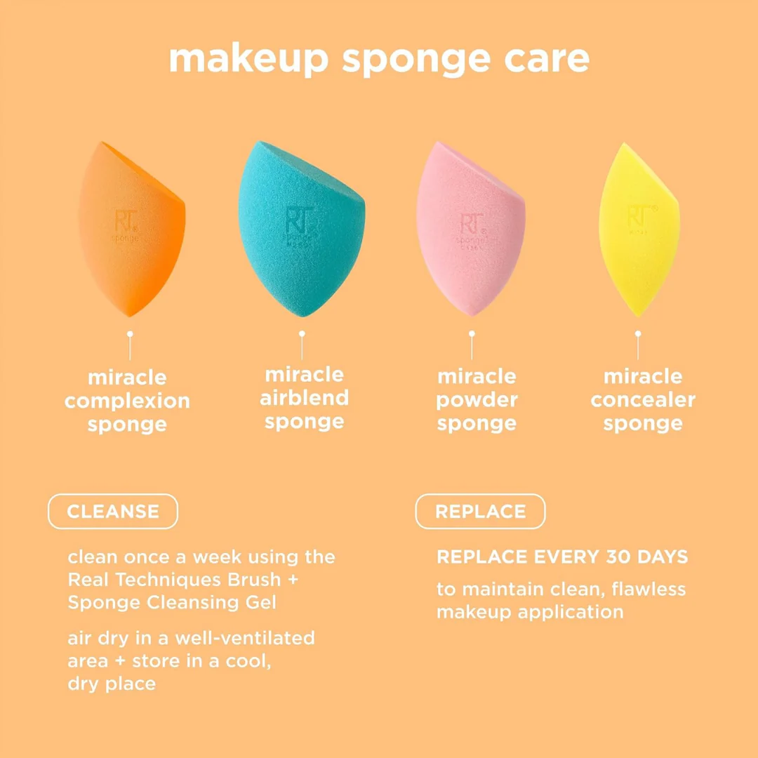 Real Techniques Miracle Complexion Duo Sponge 2pcs - Image 4