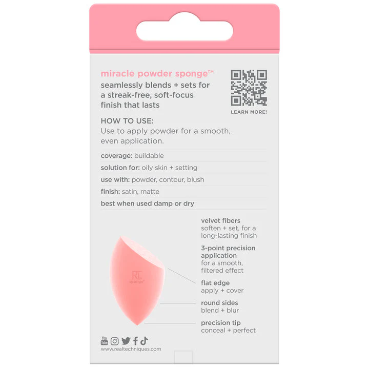 Real Techniques Miracle Powder Sponge - Image 7