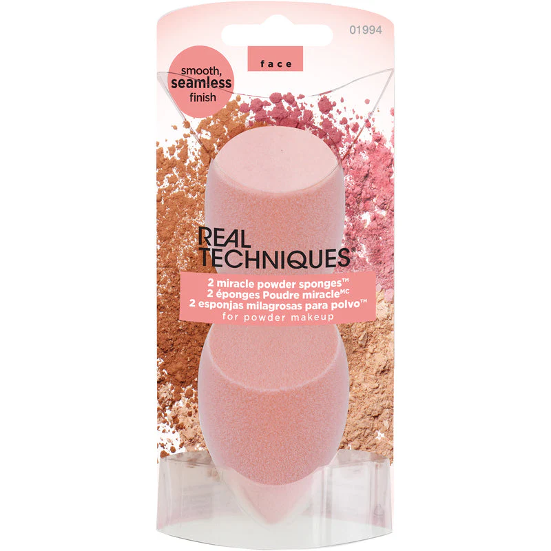Real Techniques Miracle Powder Sponge Duo X2 - Image 2