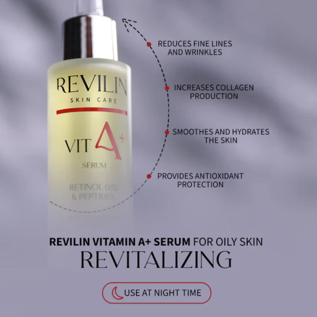 Revilin Vitamin A+ Retinol 0.5% And Peptides Serum - Image 2