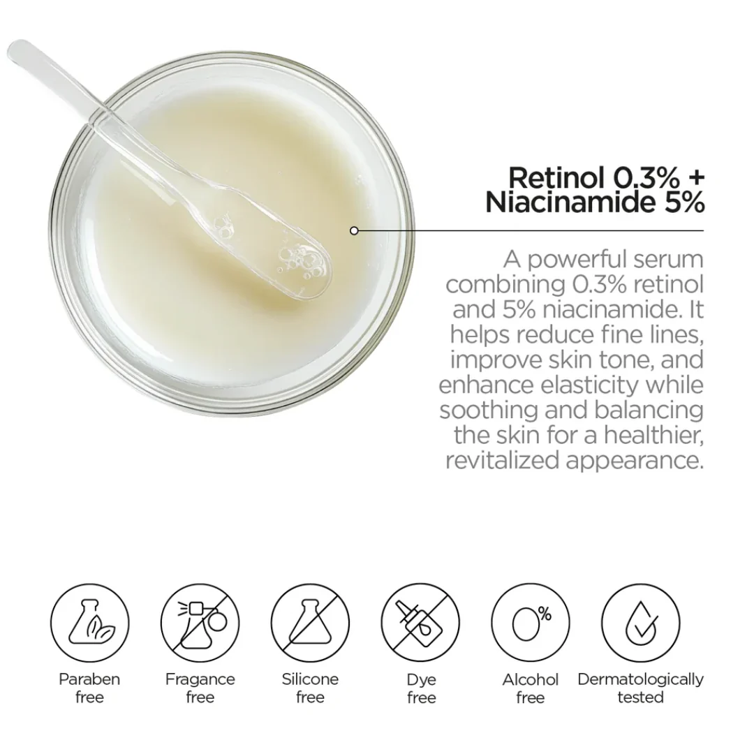 Revox B77 Just Retinol 0.3% + Niacinamide 5% Smoothing Serum - Image 5