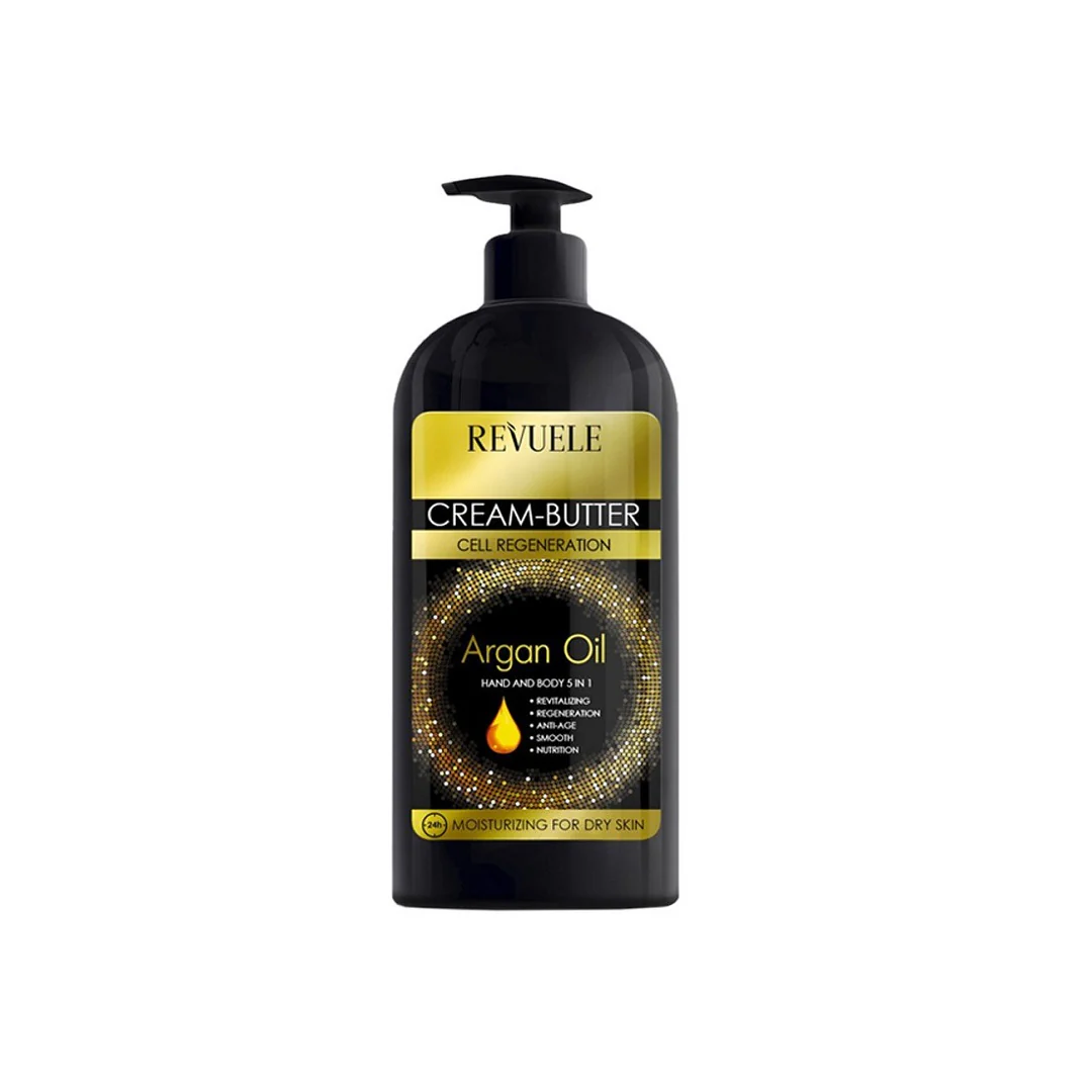 Revuele Cream Butter Argan Oil Hand & Body 5 In 1 Lotion