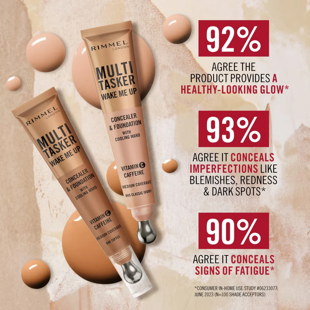 Rimmel Multi Tasker Wake Me Up Foundation & Concealer - Image 21