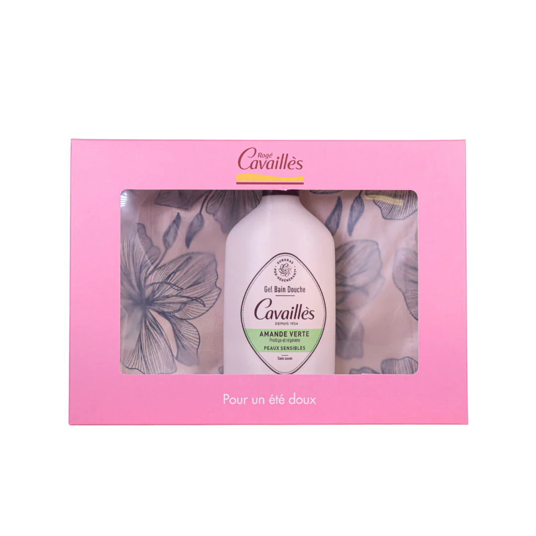 Roge Cavailles Bath and Shower Gel Green Almond Set