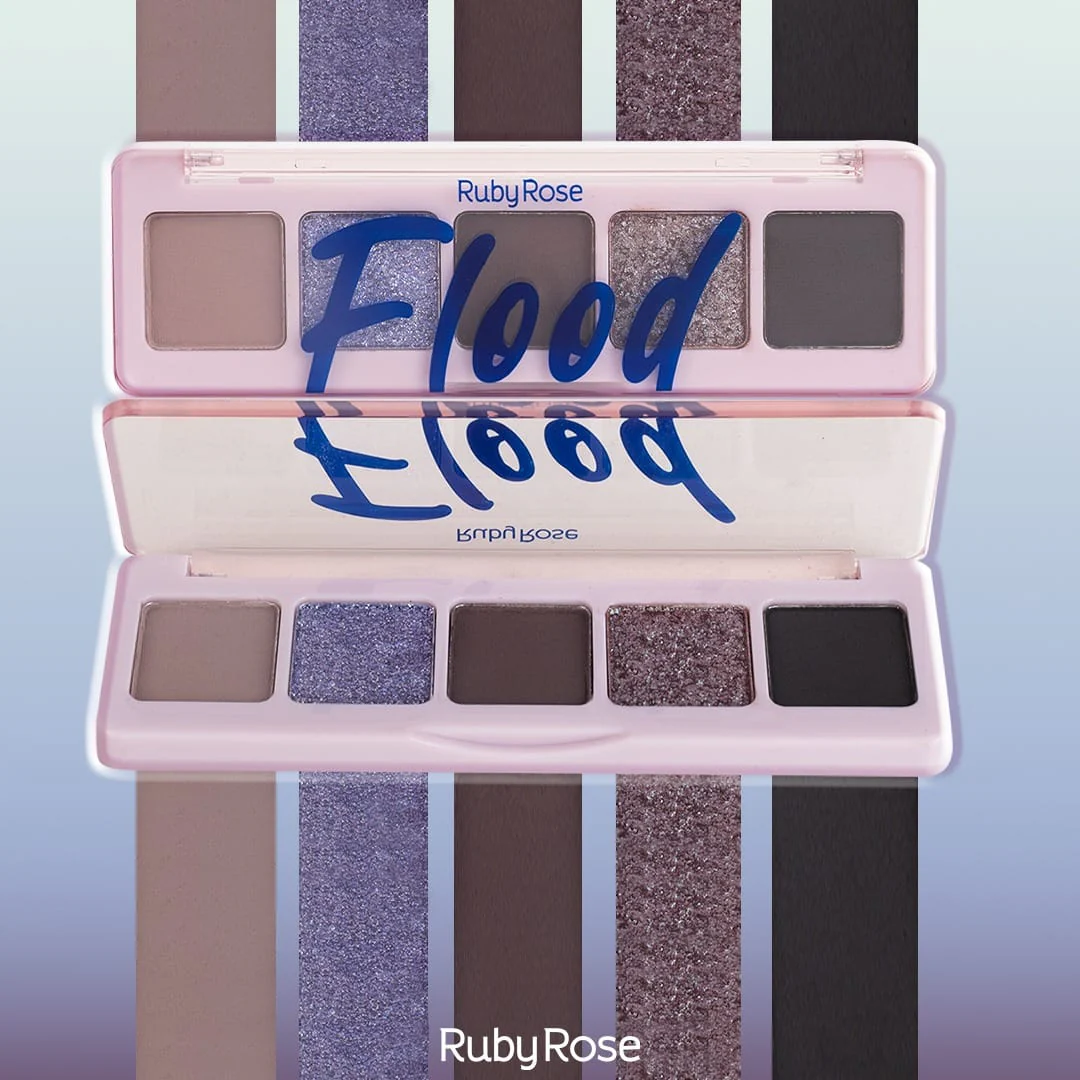 Ruby Rose Flood Eyeshadow Palette 5 Shades - Image 4