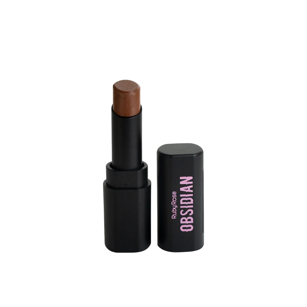 Ruby Rose Obsidian Cream Satin Lipstick 3.5ml - Image 2