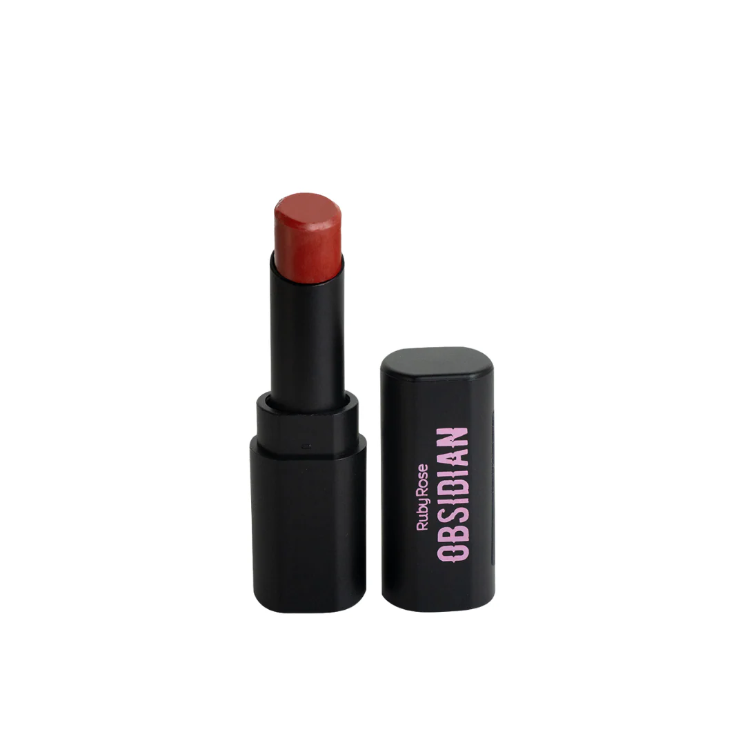 Ruby Rose Obsidian Cream Satin Lipstick 3.5ml - Image 4