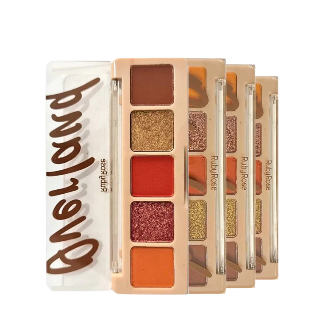 Ruby Rose Overland Eyeshadow Palette 5 Shades - Image 4