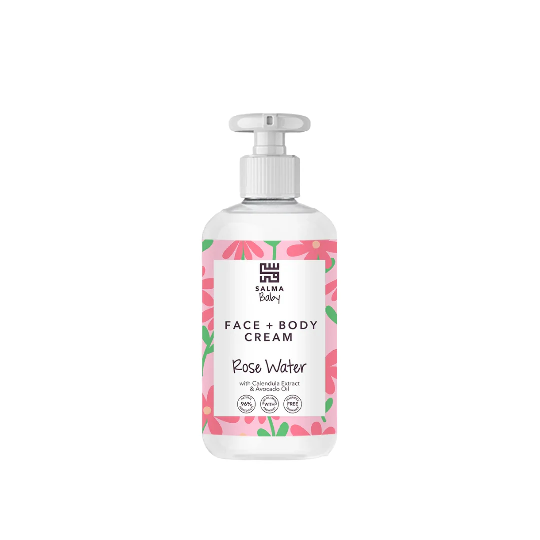 Salma Baby Face & Body Cream Rose Water - Image 2