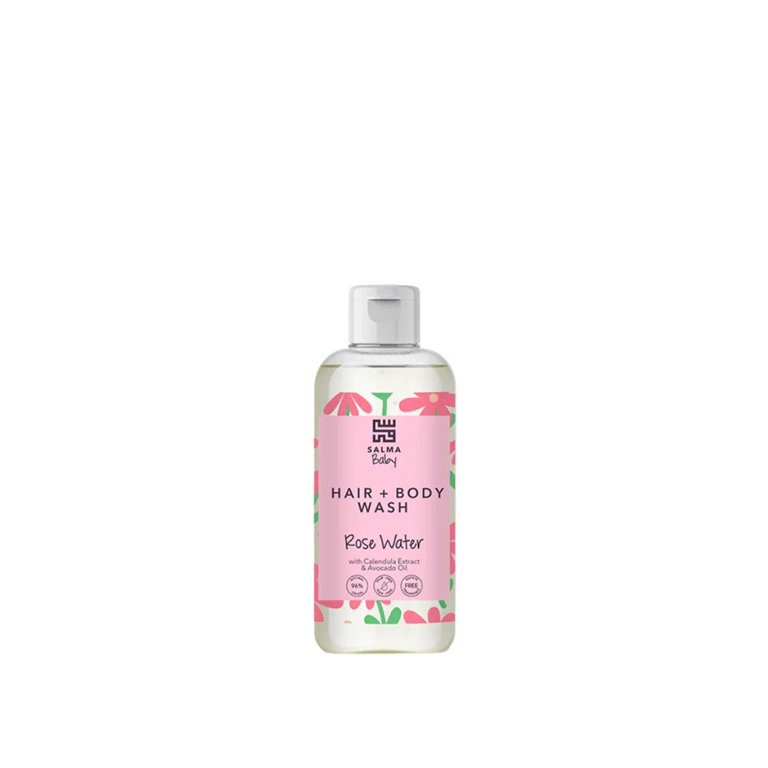 Salma Baby Hair & Body Wash Rose Water
