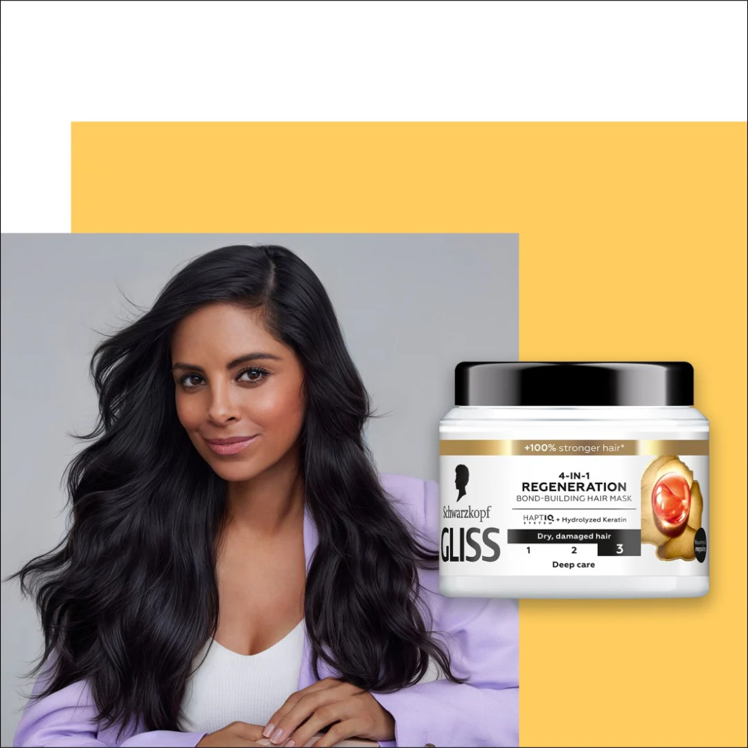Schwarzkopf Gliss Mask 4-In-1 Regeneration Total Repair 400ml - Image 2