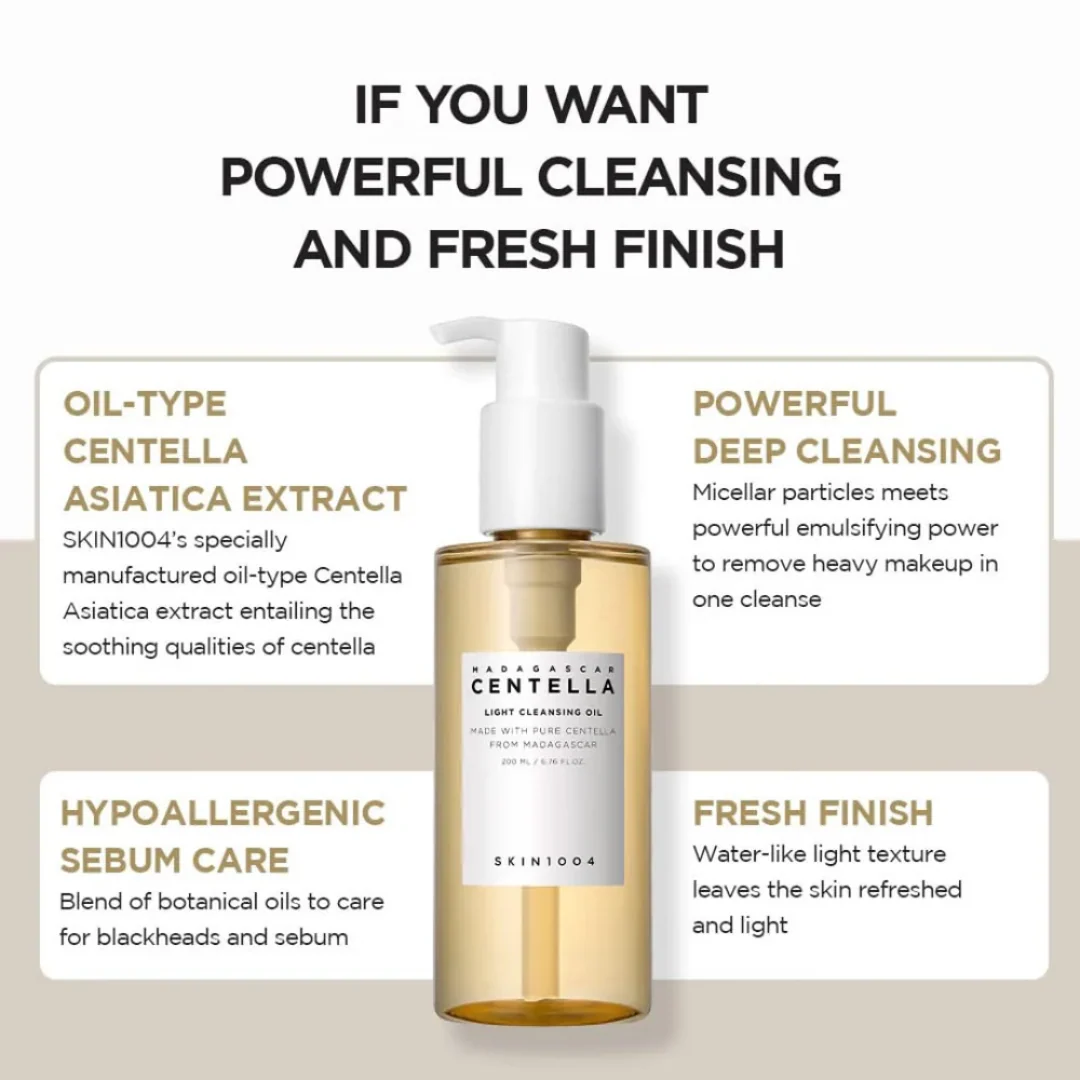 Skin1004 Madagascar Centella Light Cleansing Oil - Image 4