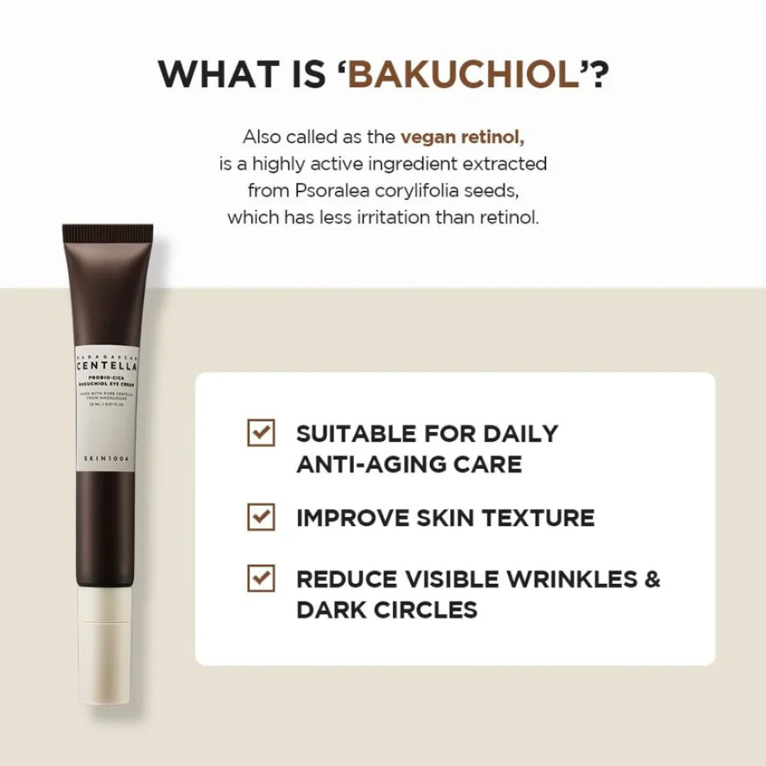 Skin1004 Madagascar Centella Probio-Cica Bakuchiol Eye Cream 20ml - Image 4
