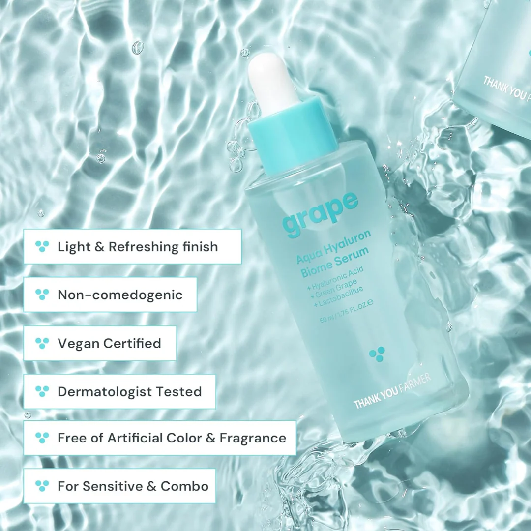 Thank You Farmer Grape Aqua Hyaluron Biome Serum - Image 4