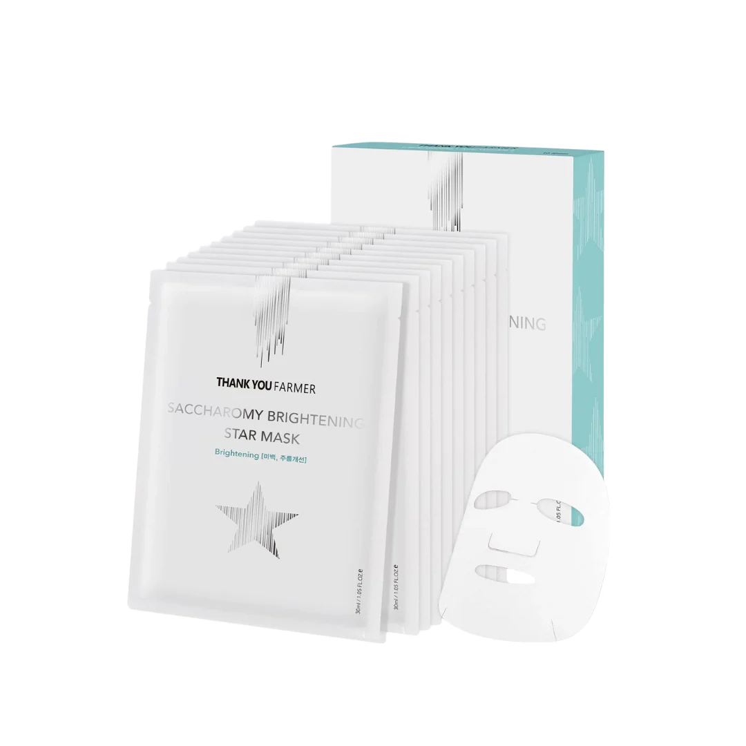 Thank You Farmer Saccharomy Brightening Star Mask 10 pcs