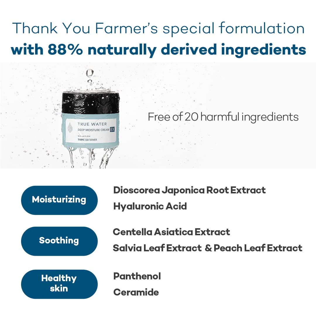 Thank You Farmer True Water Deep Moisture Cream EX - Image 5