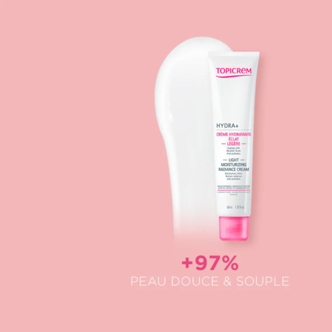 Topicrem Hydra+ Light Moisturizing Radiance Cream 40ml - Image 2