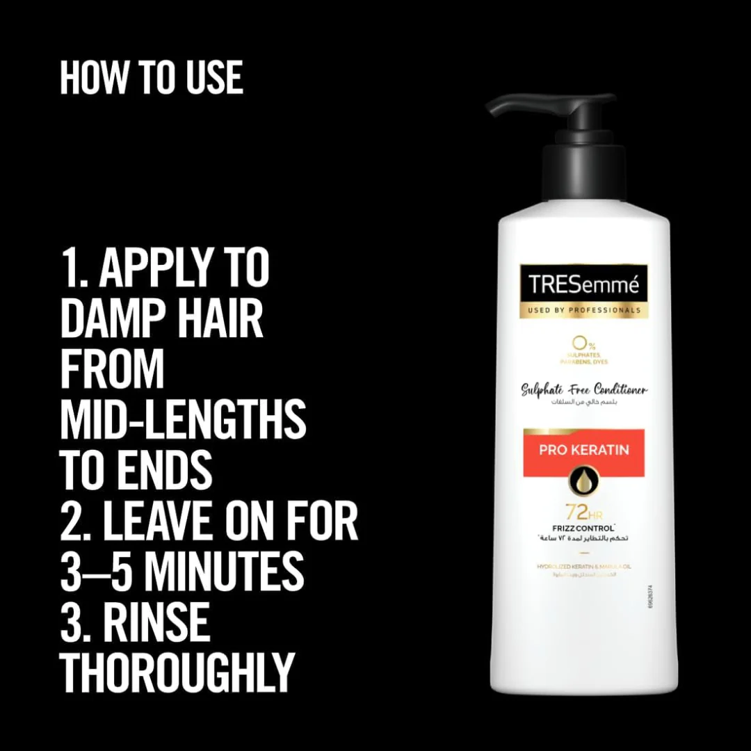 Tresemme Conditioner Pro Keratin Sulphate Free 250ml - Image 2