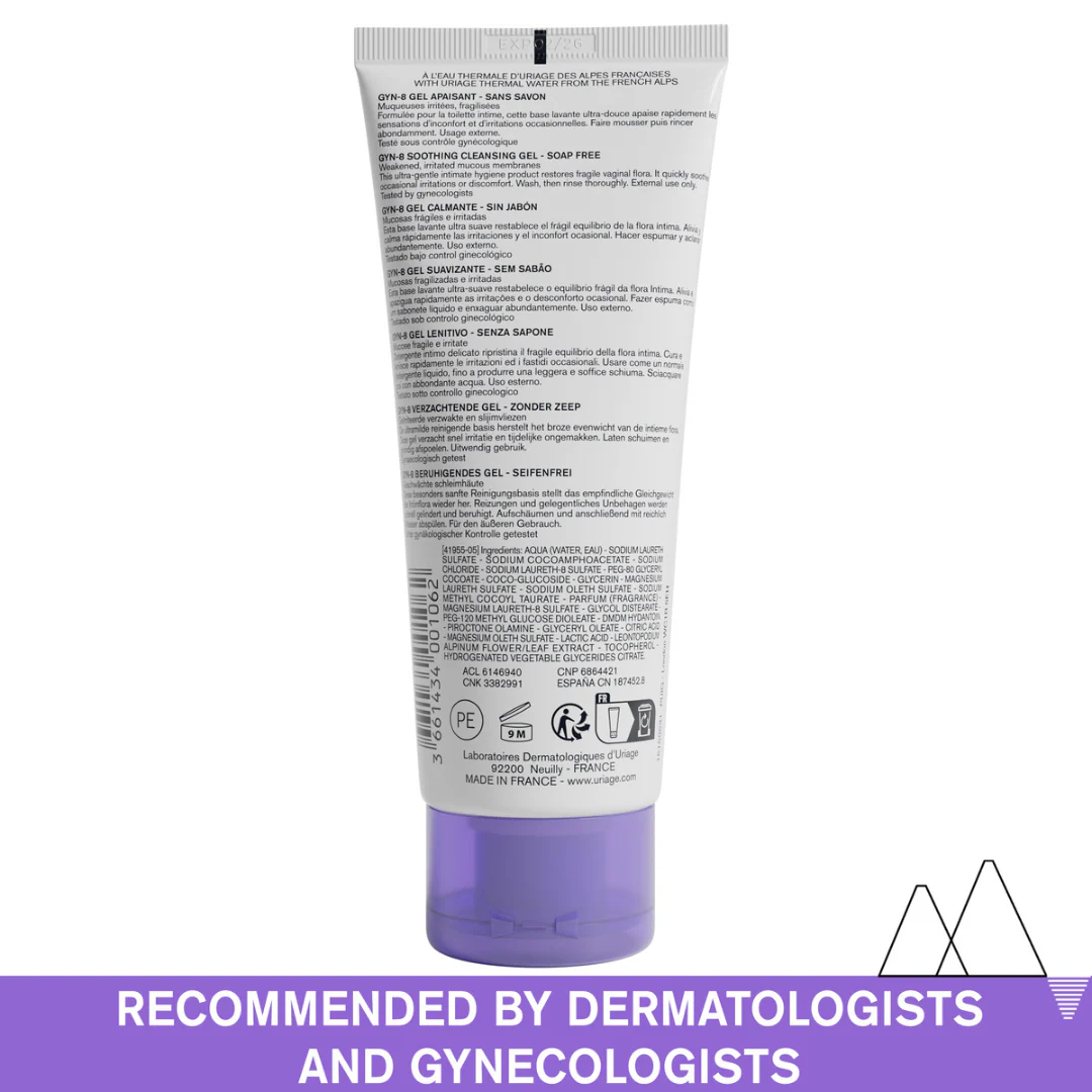 Uriage GYN-8 Intimate Hygiene Soothing Gel 100ml - Image 2
