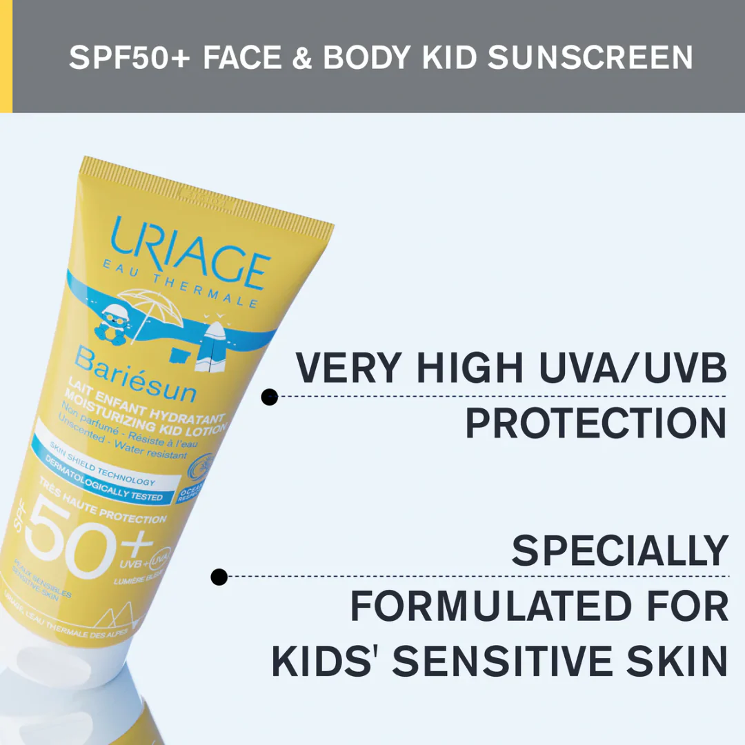 Uriage Bariesun Kids SPF50 Fragrance-free Lotion 100 ml - Image 3
