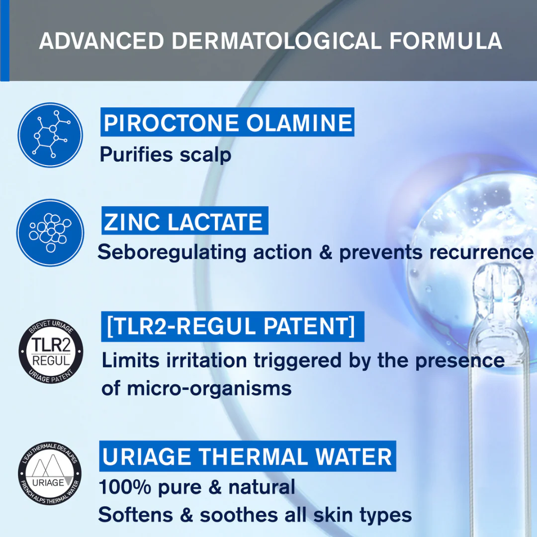 Uriage DS Hair Anti-Dandruff Shampoo 200ml - Image 5