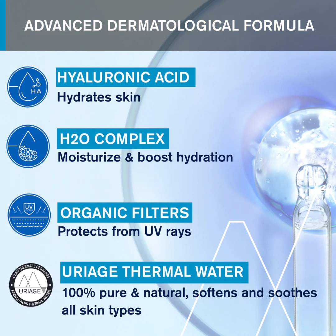 Uriage Eau Thermale Light Water Moisturizing Cream SPF20 - Image 5