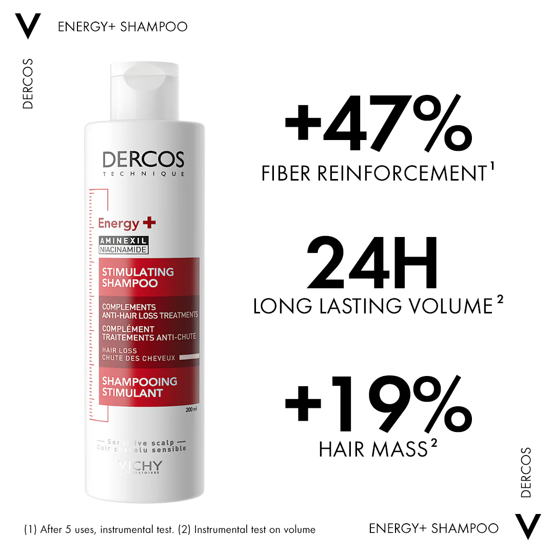 Vichy Dercos Energising Anti Hair Fall Shampoo - Image 3
